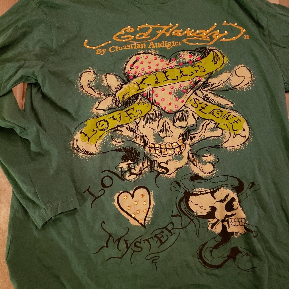 Ed hardy mens shirt xl long sleeve